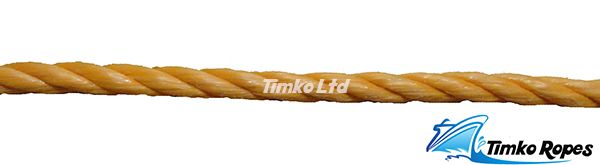 6mm Orange Polypropylene Rope Sold By The Metre